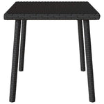 HKH Mesa de Centro de Jardim Retangular Vime Pe - Preto