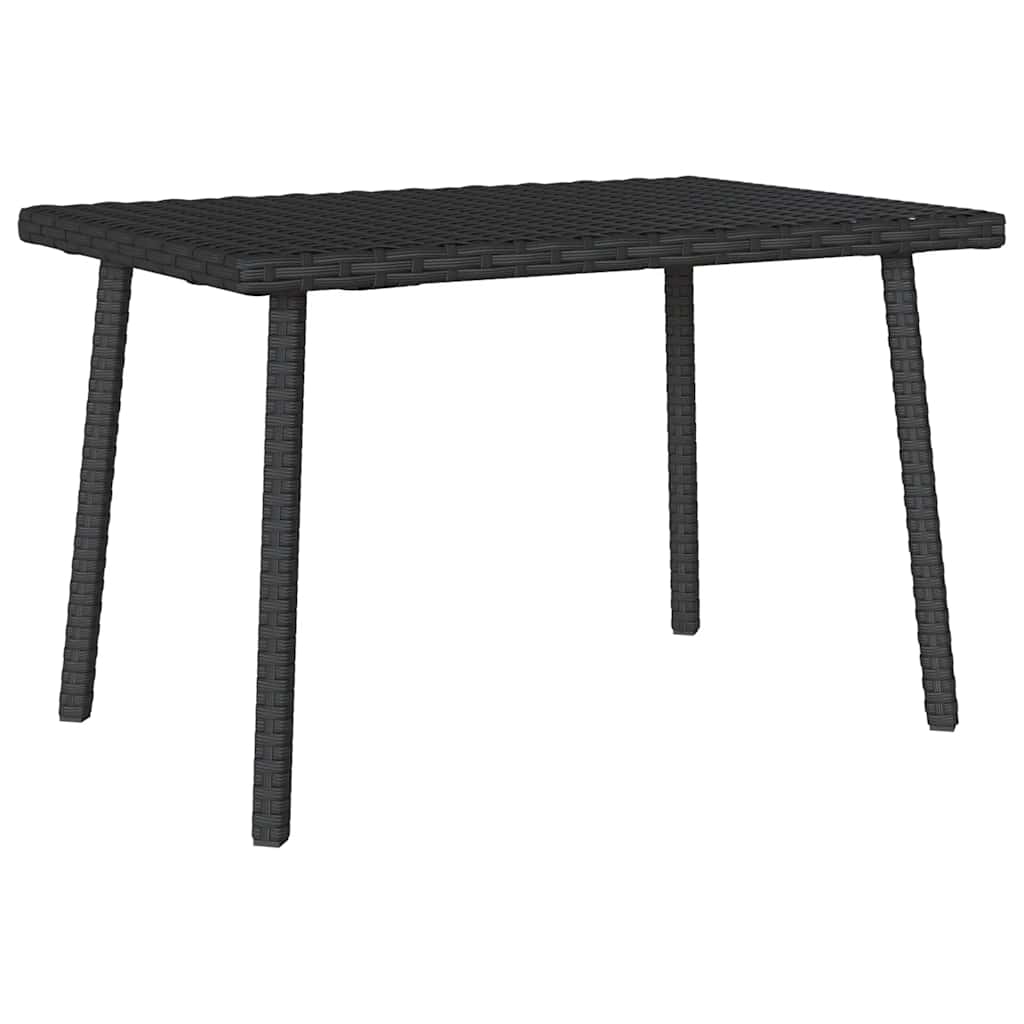 HKH Mesa de Centro de Jardim Retangular Vime Pe - Preto