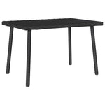 HKH Mesa de Centro de Jardim Retangular Vime Pe - Preto