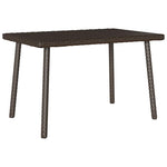 HKH Mesa de Centro de Jardim Retangular Vime Pe Castanho - Marrom