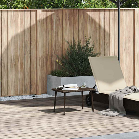 HKH Mesa de Centro de Jardim Retangular Vime Pe Castanho - Marrom