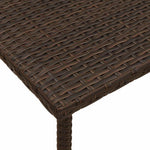 HKH Mesa de Centro de Jardim Retangular Vime Pe Castanho - Marrom