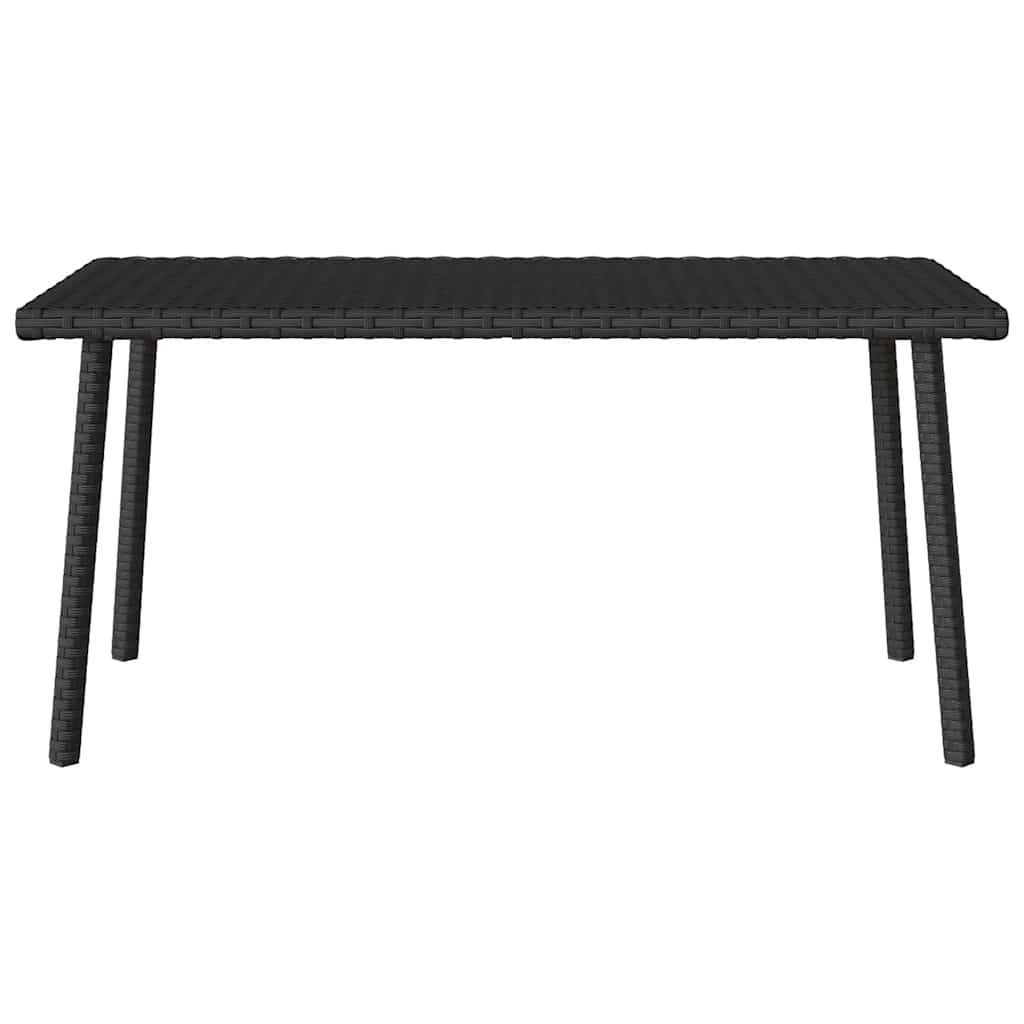 HKH Mesa de Centro de Jardim Retangular Vime Pe - Preto
