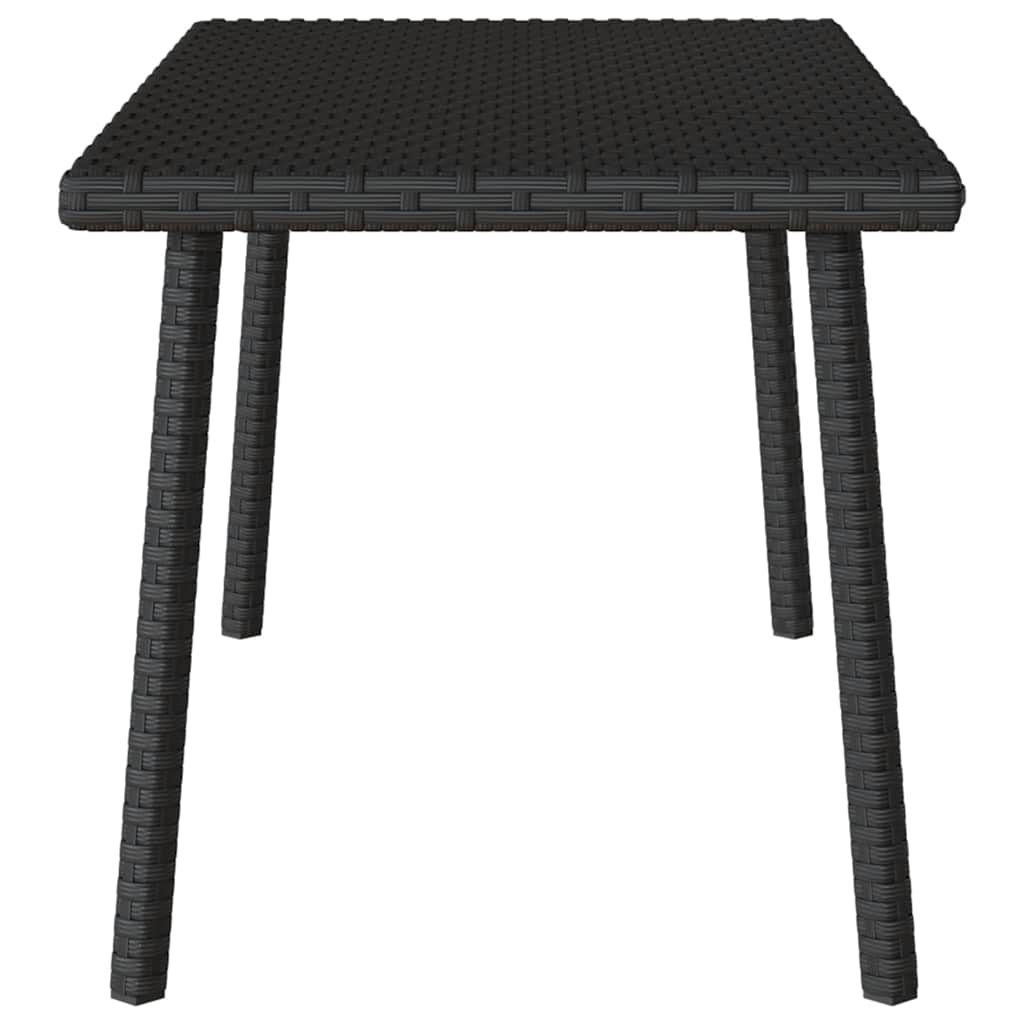 HKH Mesa de Centro de Jardim Retangular Vime Pe - Preto