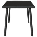 HKH Mesa de Centro de Jardim Retangular Vime Pe - Preto