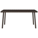 HKH Mesa de Centro de Jardim Retangular Vime Pe Castanho - Marrom