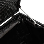HKH Caixa De Arrumação Para Jardim Vime Pe - Preto
