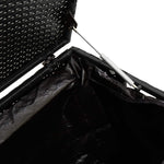 HKH Caixa De Arrumação Para Jardim Vime Pe - Preto