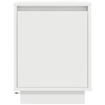 HKH Conjunto de 2 Mesas de Cabeceira com Luzes Led - Branco