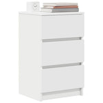 HKH Mesa de Cabeceira com 3 Gavetas - Branco