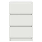 HKH Mesa de Cabeceira com 3 Gavetas - Branco