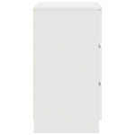 HKH Mesa de Cabeceira com 3 Gavetas - Branco