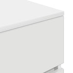 HKH Mesa de Cabeceira com 3 Gavetas - Branco