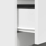 HKH Mesa de Cabeceira com 3 Gavetas - Branco