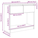 Mesa auxiliar HKH con cajones - Blanca