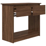 Mesa auxiliar HKH con cajones de roble - Marrón