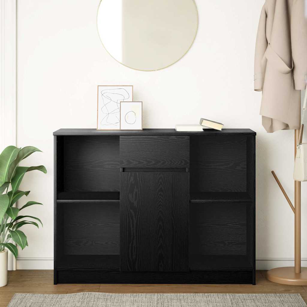 Aparador HKH en aglomerado de madera 101 x 35 x 76 cm - Roble Negro
