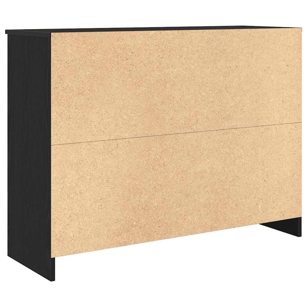 Aparador HKH en aglomerado de madera 101 x 35 x 76 cm - Roble Negro