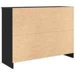 Aparador HKH en aglomerado de madera 101 x 35 x 76 cm - Roble Negro