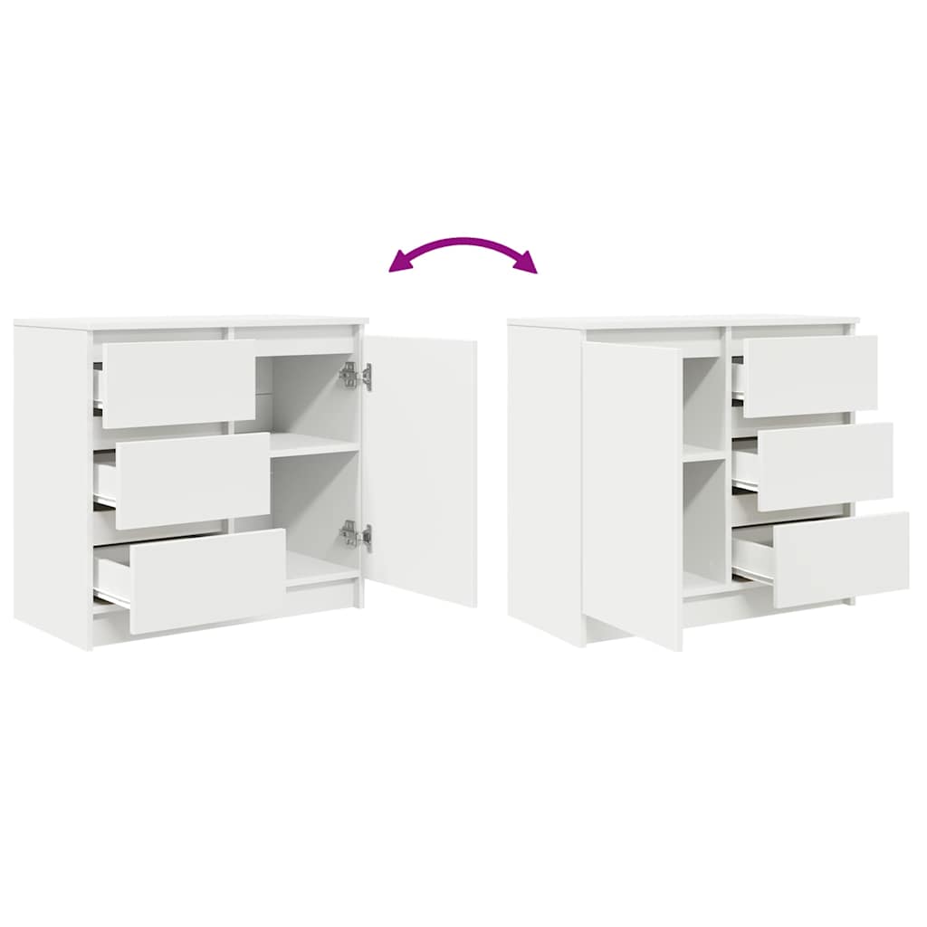 HKH Aparador em derivados de Madeira 71 X 35 X 65 Cm - Branco