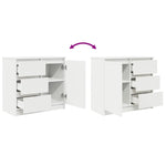 HKH Aparador em derivados de Madeira 71 X 35 X 65 Cm - Branco