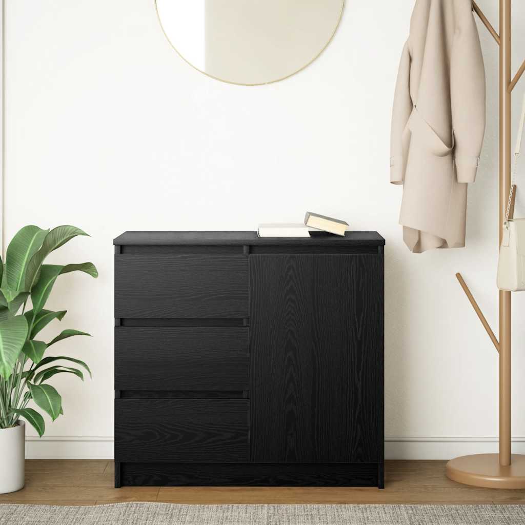 Aparador HKH en derivados de madera 71 X 35 X 65 Cm - Roble Negro