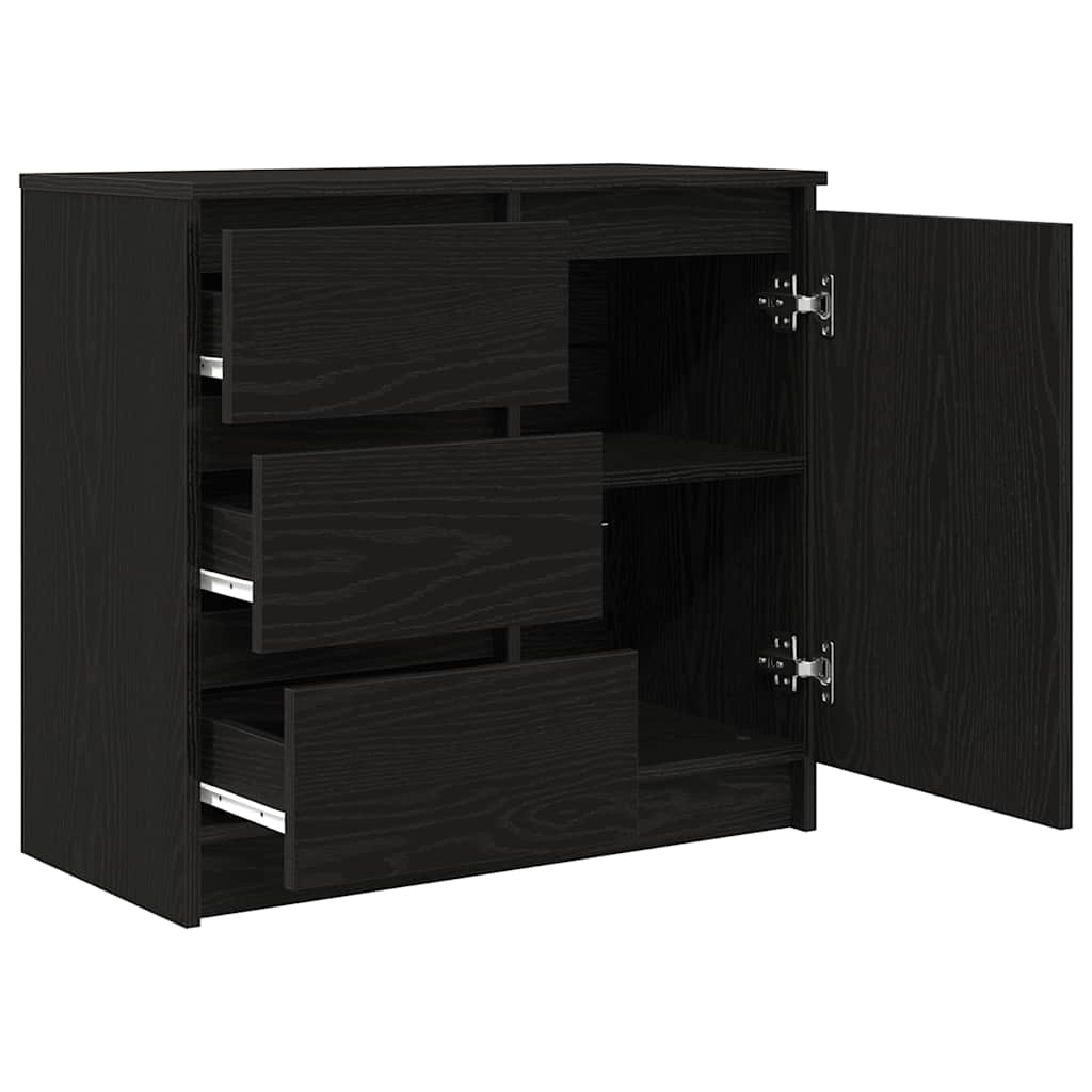 HKH Aparador em derivados de Madeira 71 X 35 X 65 Cm - Carvalho Preto