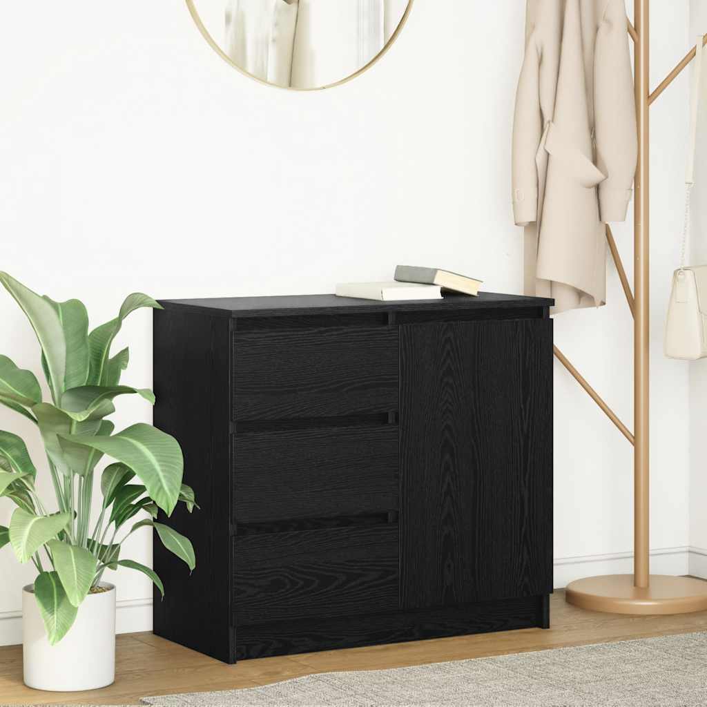 Aparador HKH en derivados de madera 71 X 35 X 65 Cm - Roble Negro