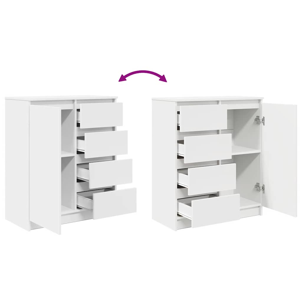 Aparador HKH de madera DM con cajones 35 X 28,5 X 16,5 Cm - Blanco