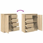 Aparador HKH en derivados de madera con cajones de derivados de madera 35 x 28,5 x 16,5 cm - Roble Sonoma