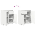 HKH Aparador em derivados de Madeira 71 X 35 X 84 Cm - Branco