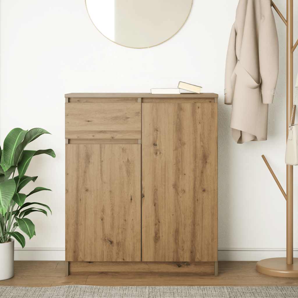 Aparador HKH en derivados de madera 71 X 35 X 84 Cm - Roble Artesano