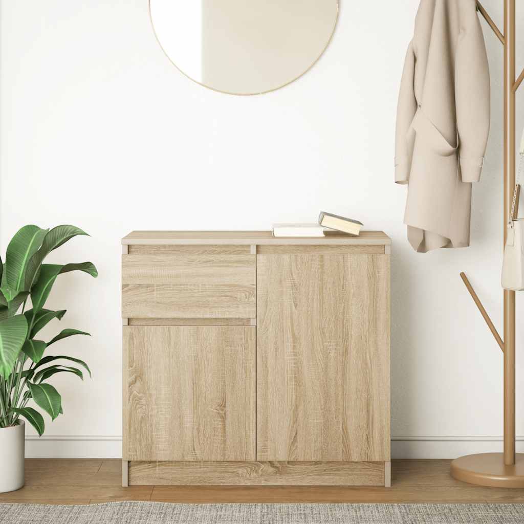 Aparador HKH de madera DM 71 x 35 x 65 cm - Roble Sonoma