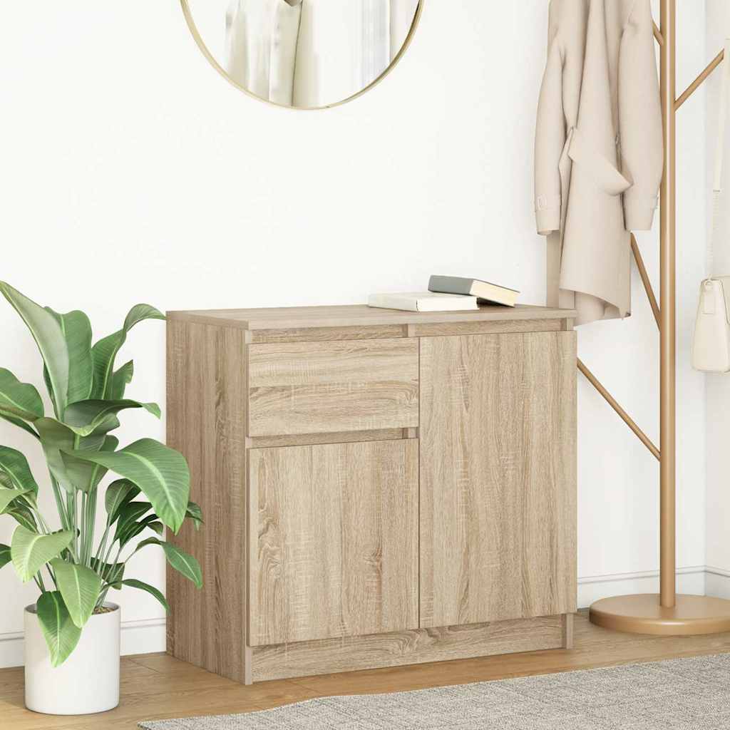 Aparador HKH de madera DM 71 x 35 x 65 cm - Roble Sonoma