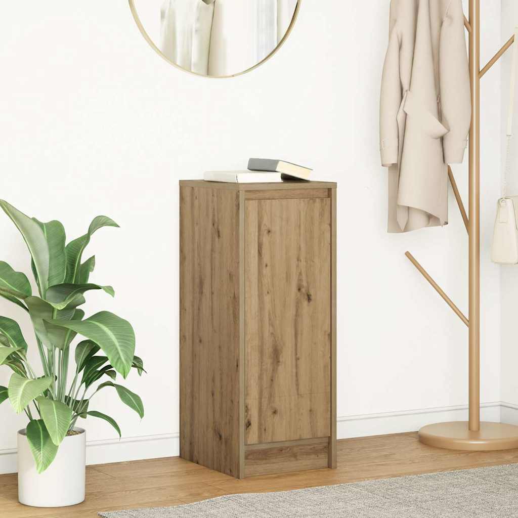 HKH Aparador en derivados de Madera 29,5 X 34 X 76 Cm - Roble Artesano
