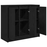 Aparador HKH en derivados de madera 85 x 34 x 76 cm - Roble Negro