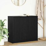 Aparador HKH en derivados de madera 85 x 34 x 76 cm - Roble Negro