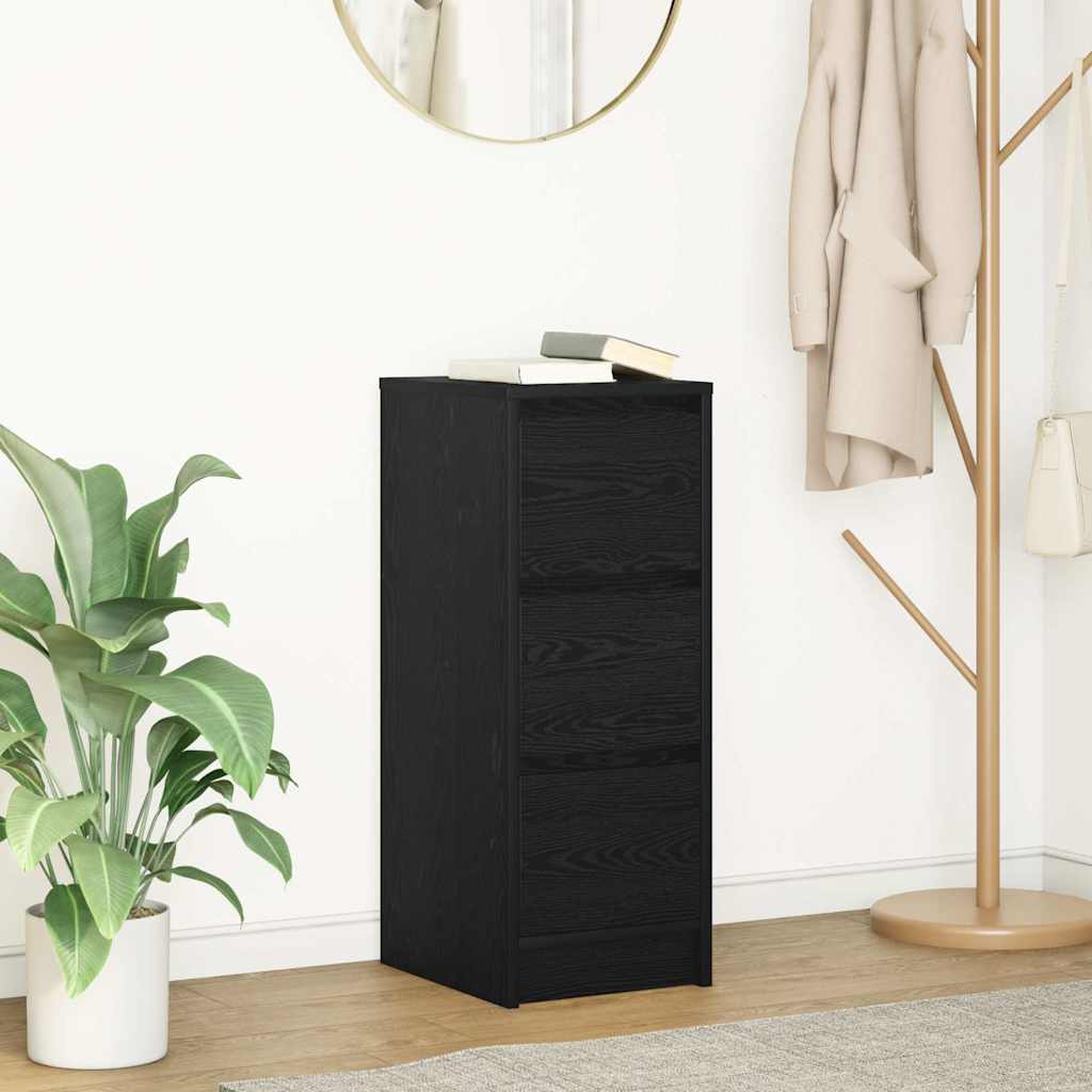 Aparador HKH en derivados de madera 29,5 x 34 x 76 cm - Roble Negro