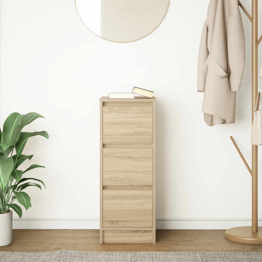 Aparador HKH en derivados de Madera 29,5 x 34 x 76 cm - Roble Sonoma