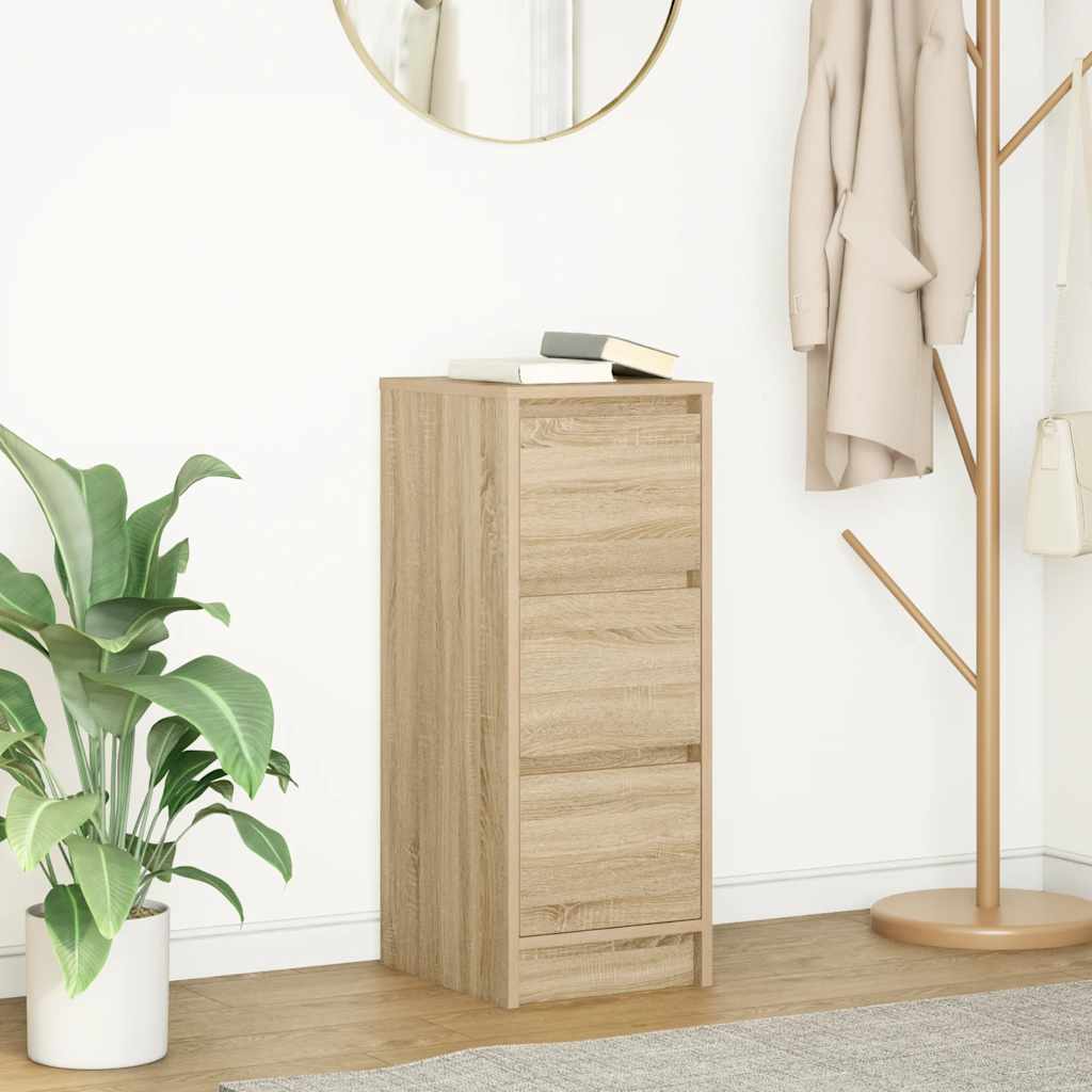Aparador HKH en derivados de Madera 29,5 x 34 x 76 cm - Roble Sonoma