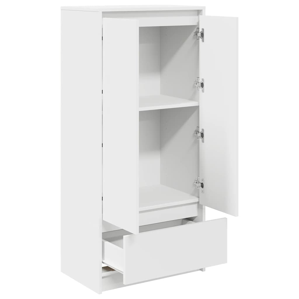 HKH Armário Alto em derivados de Madeira com Gaveta 55,5 X 34 X 119,5 Cm - Branco