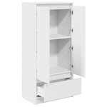 HKH Armário Alto em derivados de Madeira com Gaveta 55,5 X 34 X 119,5 Cm - Branco