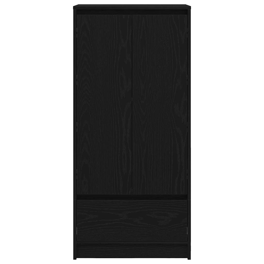 HKH Armário Alto em derivados de Madeira com Gaveta 55,5 X 34 X 119,5 Cm - Carvalho Preto