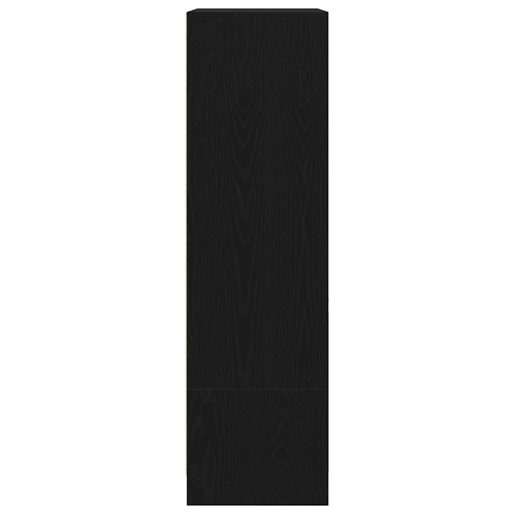 HKH Armário Alto em derivados de Madeira com Gaveta 55,5 X 34 X 119,5 Cm - Carvalho Preto