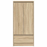 HKH Armario Alto de Madera con Cajón 55,5 X 34 X 119,5 Cm - Roble Sonoma