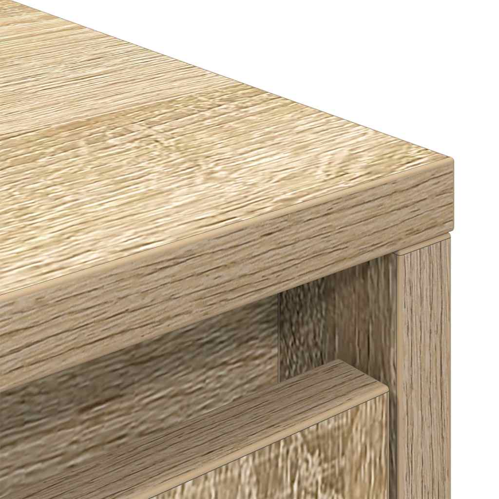HKH Armario Alto de Madera con Cajón 55,5 X 34 X 119,5 Cm - Roble Sonoma