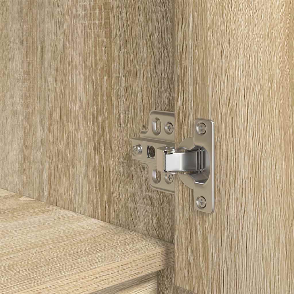 HKH Armario Alto de Madera con Cajón 55,5 X 34 X 119,5 Cm - Roble Sonoma