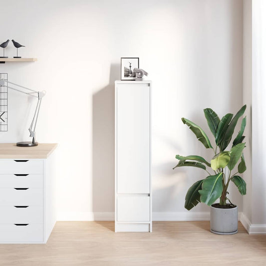 HKH Aparador Alto em derivados de Madeira 29,5 X 34 X 119,5 Cm - Branco
