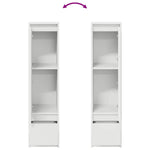 HKH Aparador alto en derivados de madera 29,5 x 34 x 119,5 cm - Blanco