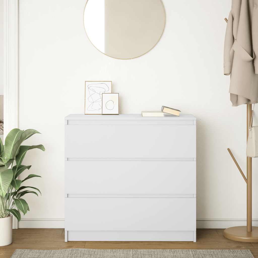 Aparador HKH en derivados de madera 80 x 35 x 76 cm - Blanco